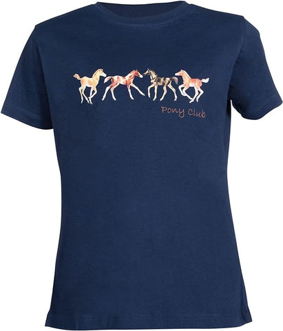 T-shirt Per Bambino Con Cavallo E Cavaliere - Cotone 100%, Manica Corta, Regolare