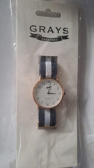 Orologio con cavallo e con cinturino in tessuto