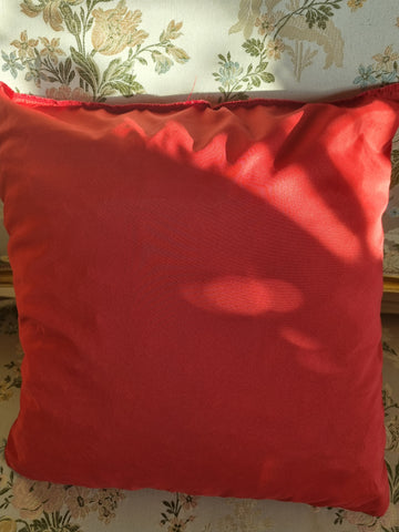 Cuscino natalizio con cavalli