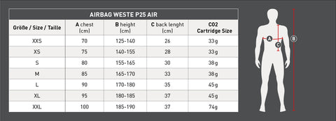 Gilet SWING Airbag P25 AIR tg XS