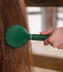 Spazzola per coda e criniera con setole sintetiche verde abete