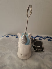 Portafoto / portamessaggio unicorno