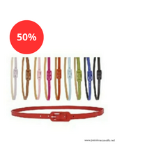 Cintura colorata in similpelle