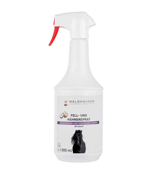 Spray per mantello e criniera con olio di cocco, 1000 ml