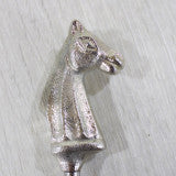 Apribottiglie in argento a forma di cavallo