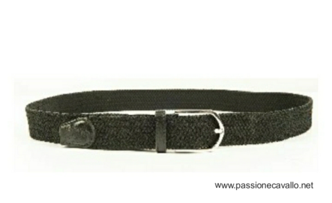 Cintura Elastik spessore 3,5 cm.  Materiale 100% poliestere, colore nero. Misura M - L.