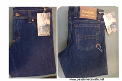 Jeans Rawide Modello Lolita. Tessuto jeans elasticizzato, blu scuro. 