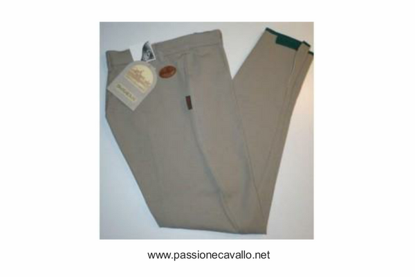 Pantalone Barrakan donna aderente in cotone bielastico. Disponibile in blu taglia 38, 40 e beige taglia 38, 40.