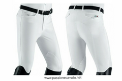 Pantalone bianco uomo Grafton, in microfibra E-Plus Superior. Stretch Fastening System alla base della caviglia per una perfetta aderenza e praticità. Disponibile taglia 50.