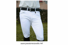 Pantalone Roset aderente uomo; tre tasche con cerniera: due anteriori ed una posteriore. Disponibile in beige, taglia 50.                      