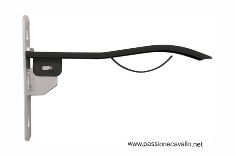 Poggiasella Pieghevole Da Muro Per Sella Western - Supporto Per Monta Americana | Colori Rosso/Nero, Base 38 Cm - Foto 6